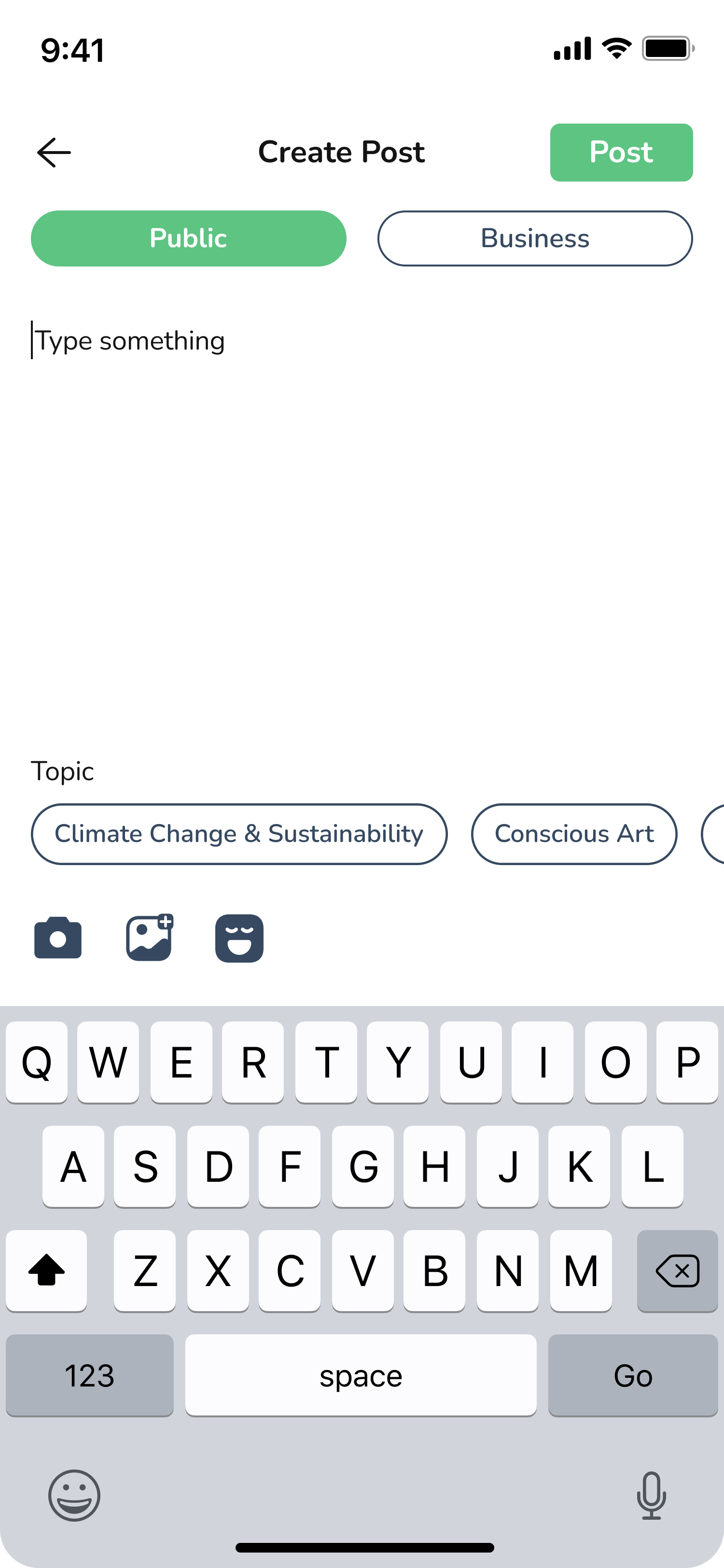 Chance Social Media for Sustainable Living mobile app screen 4