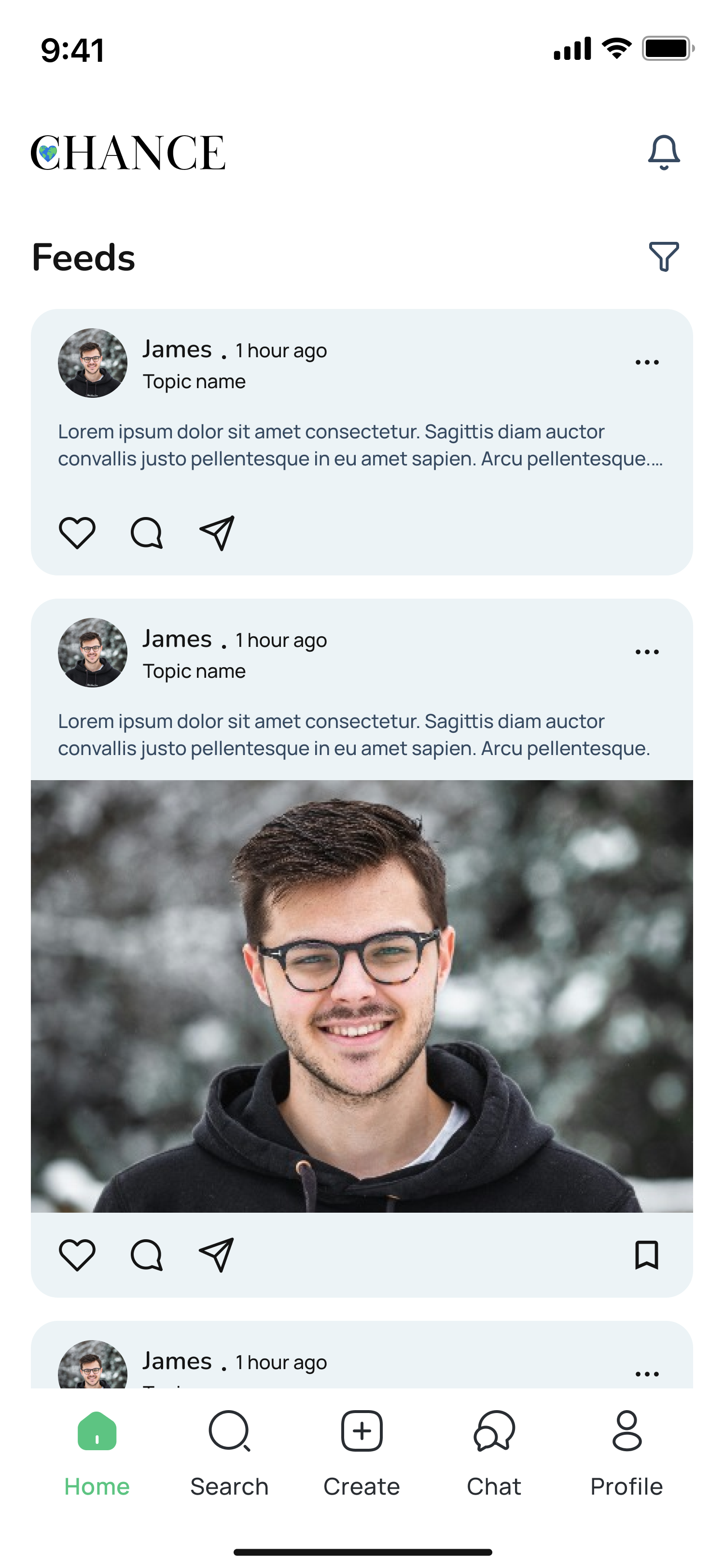 Chance Social Media for Sustainable Living mobile app screen 5