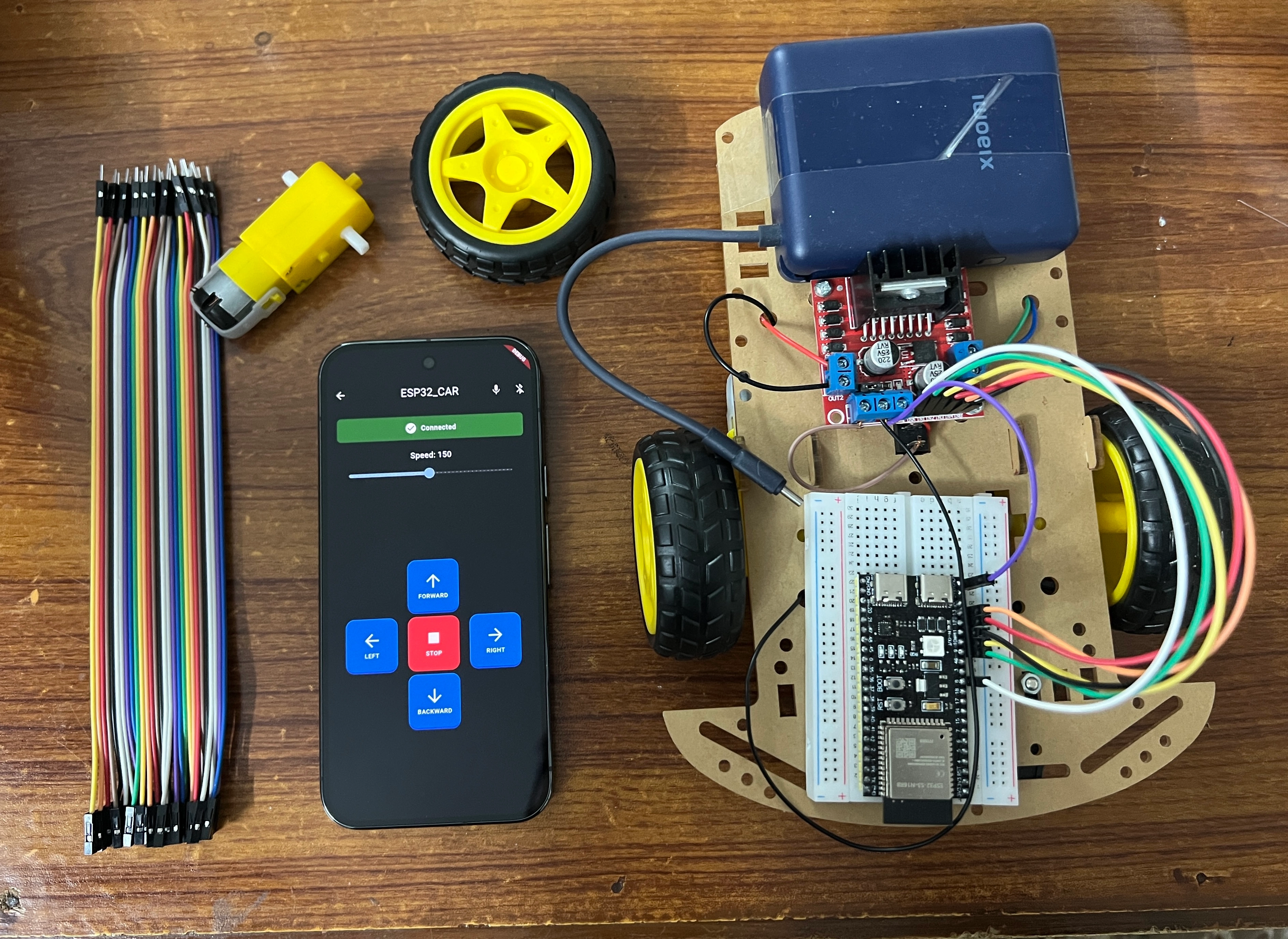 How to Build a Bluetooth Low Energy (BLE) Controlled Car with ESP32 and Flutter - Part 1: Manual Control